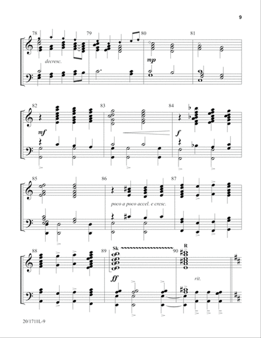 Come Down, O Love Divine (Digital Download) 4-Part scores gallery preview page 9