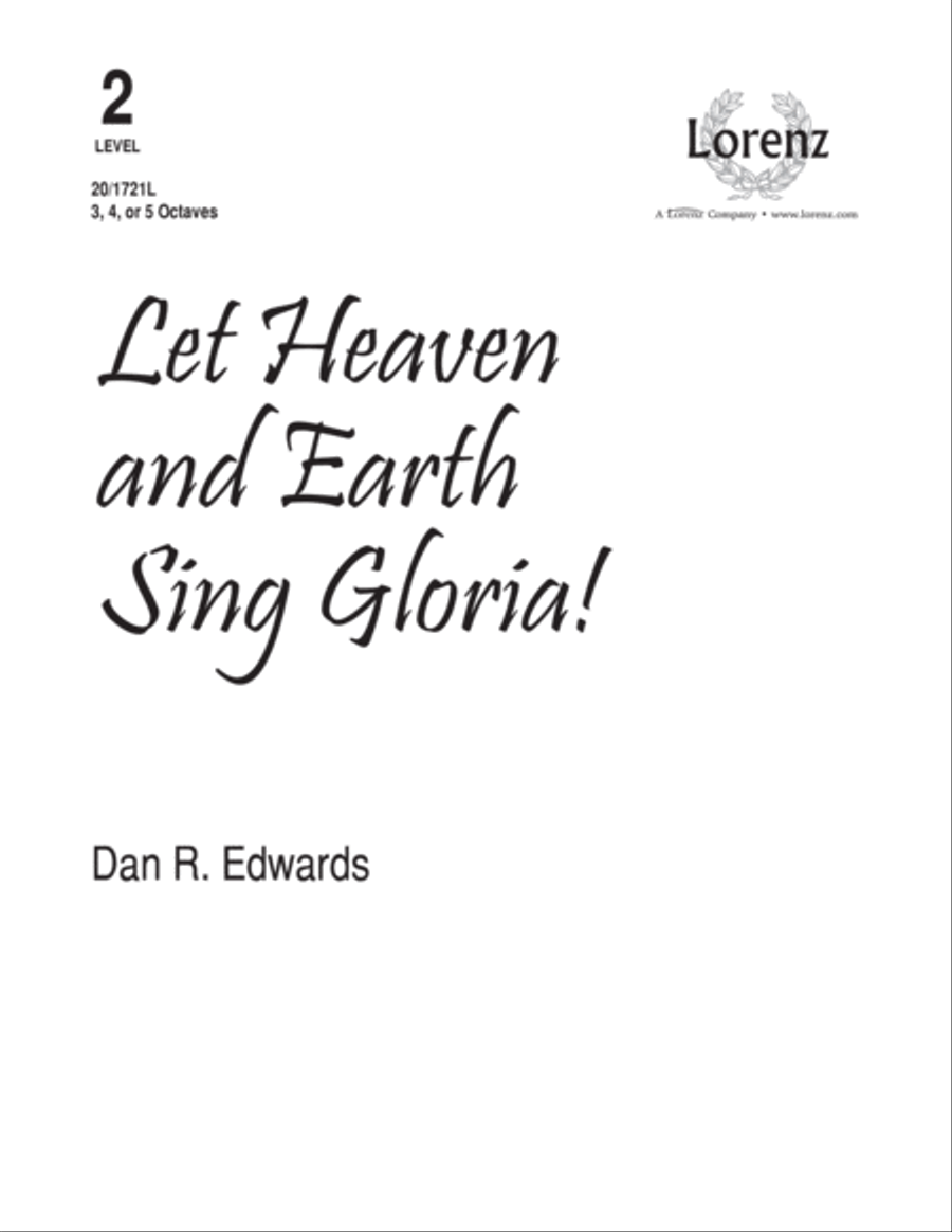 Let Heaven and Earth Sing Gloria! (Digital Download) 5-Octaves scores gallery preview page 1