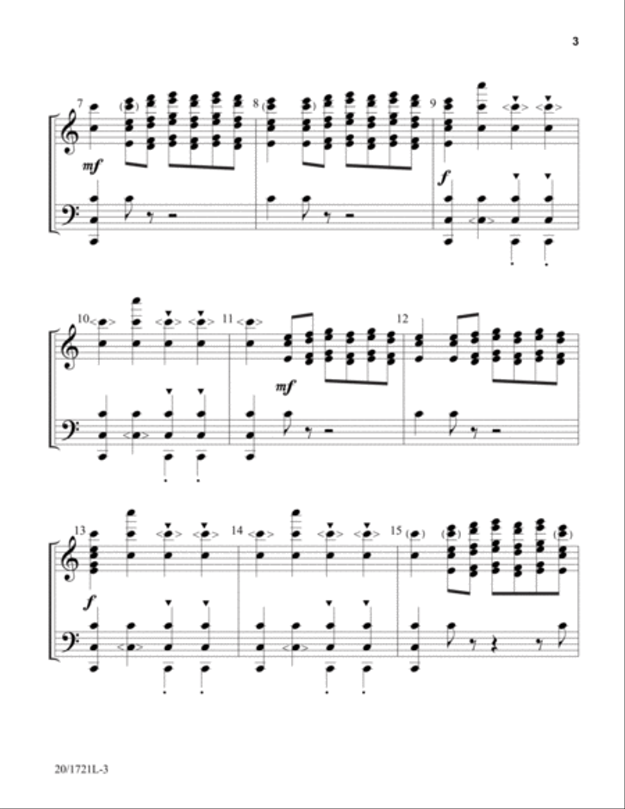 Let Heaven and Earth Sing Gloria! (Digital Download) 5-Octaves scores gallery preview page 3