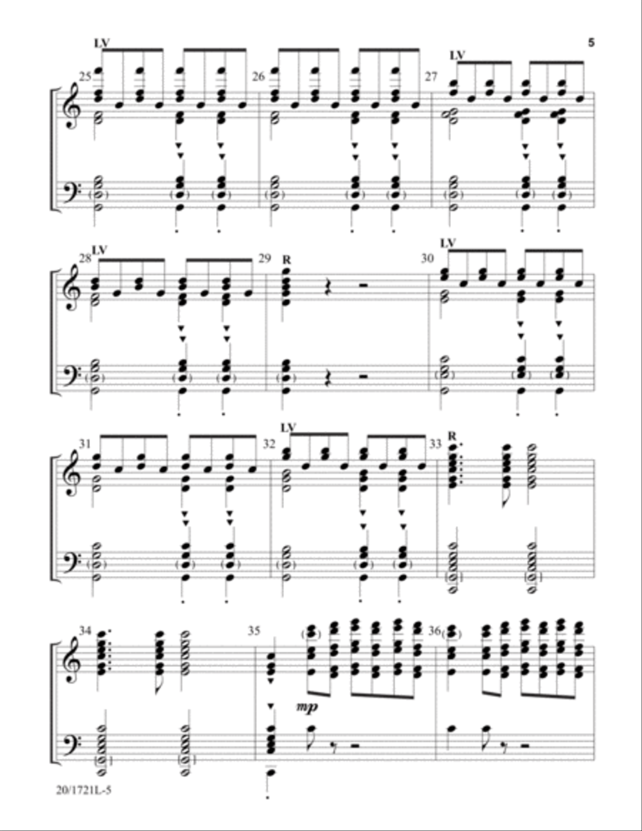Let Heaven and Earth Sing Gloria! (Digital Download) 5-Octaves scores gallery preview page 5