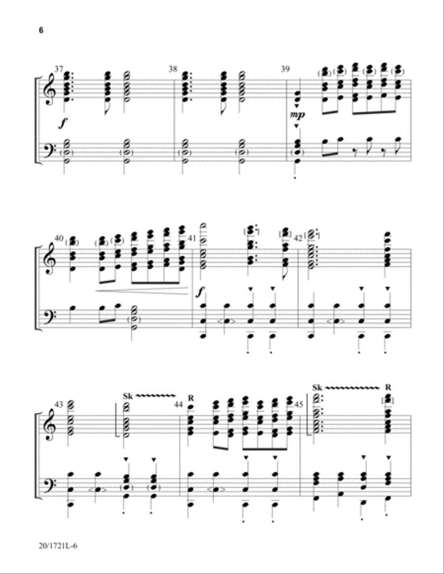 Let Heaven and Earth Sing Gloria! (Digital Download) 5-Octaves scores gallery preview page 6