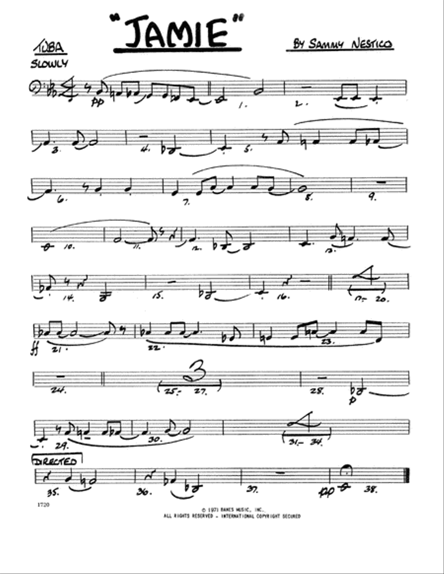 Jamie - Tuba Tuba scores gallery preview page 1