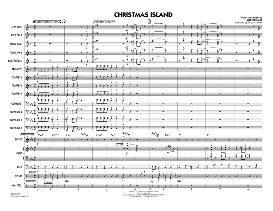 Christmas Island - Conductor Score (Full Score) Jazz Ensemble scores gallery preview page 2