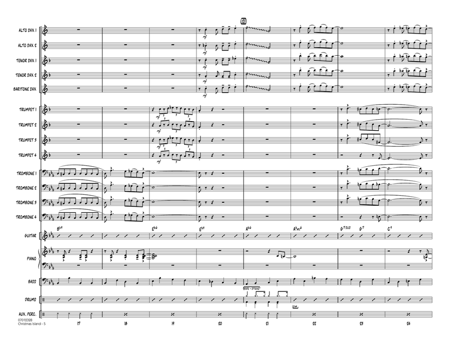 Christmas Island - Conductor Score (Full Score) Jazz Ensemble scores gallery preview page 4