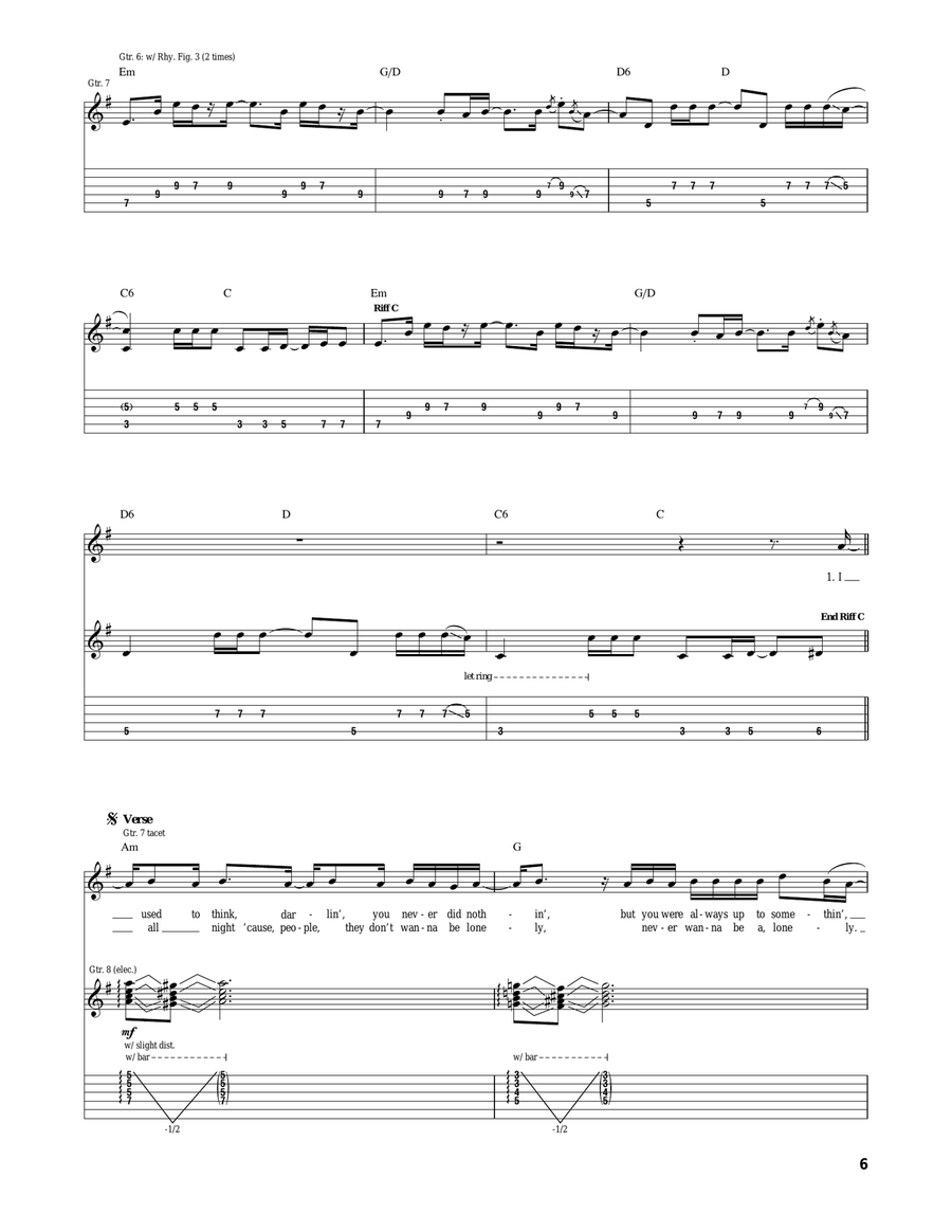 Weight Of Love Weight Of Love Acoustic Guitar scores gallery preview page 5