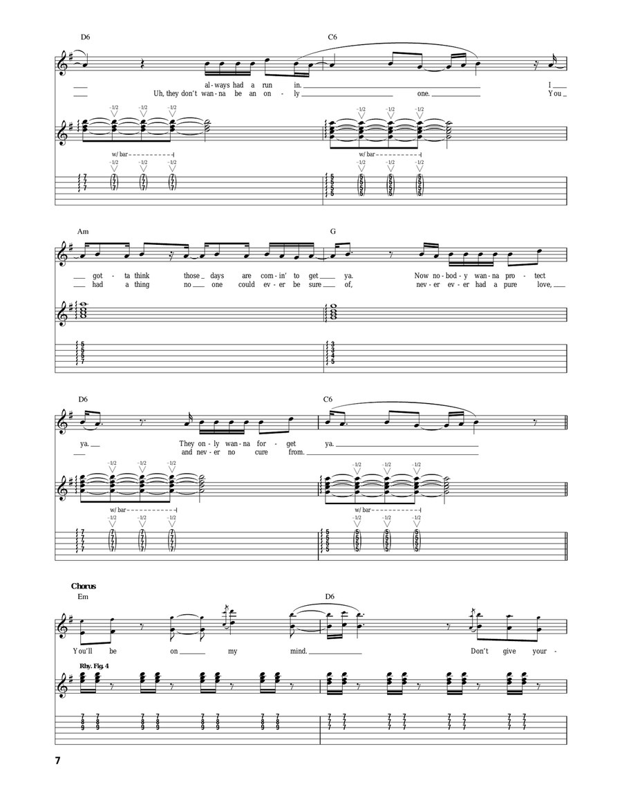 Weight Of Love Weight Of Love Acoustic Guitar scores gallery preview page 6