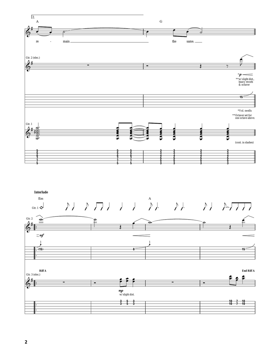 Bullet In The Brain Bullet In The Brain Acoustic Guitar scores gallery preview page 2