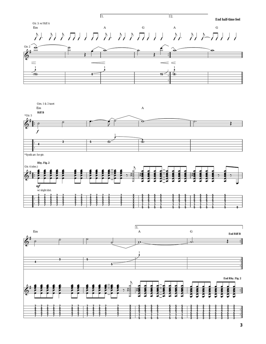 Bullet In The Brain Bullet In The Brain Acoustic Guitar scores gallery preview page 3