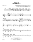 Low Rider - Percussion 1