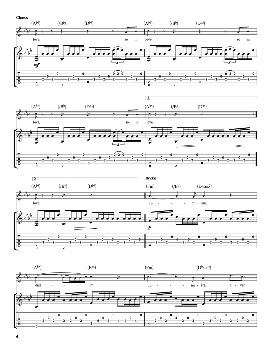 Tenerife Sea Tenerife Sea Acoustic Guitar scores gallery preview page 4