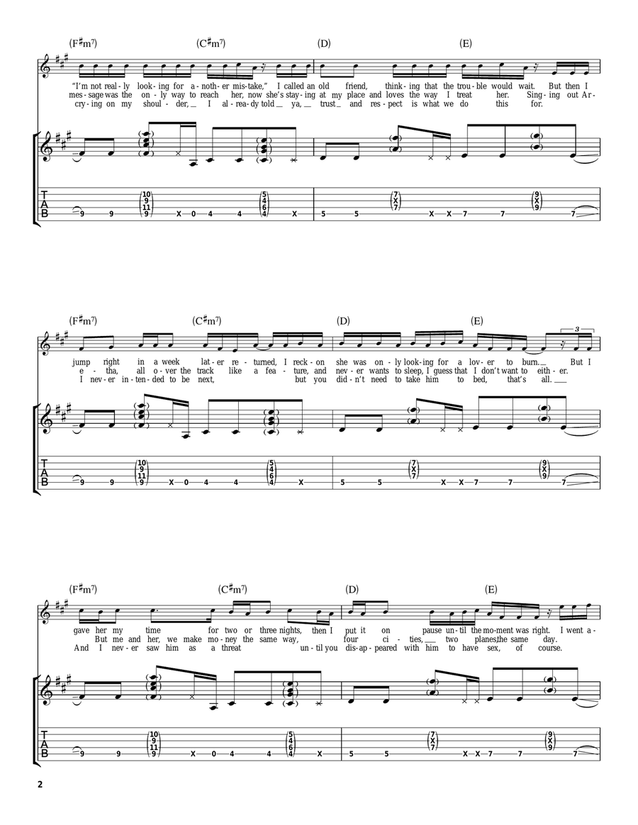 Don't Don't Acoustic Guitar scores gallery preview page 2