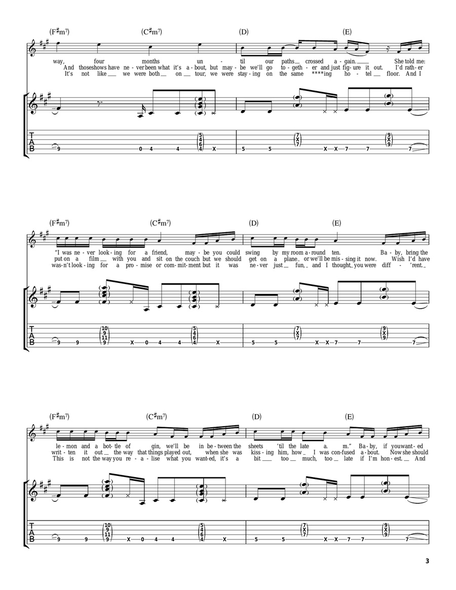 Don't Don't Acoustic Guitar scores gallery preview page 3