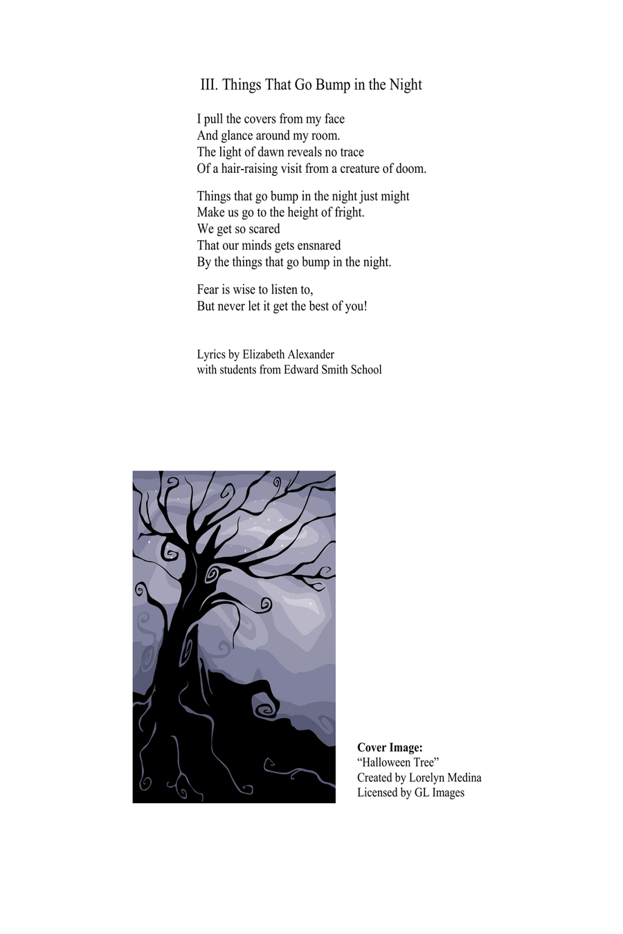 Things That Go Bump in the Night 4-Part scores gallery preview page 4
