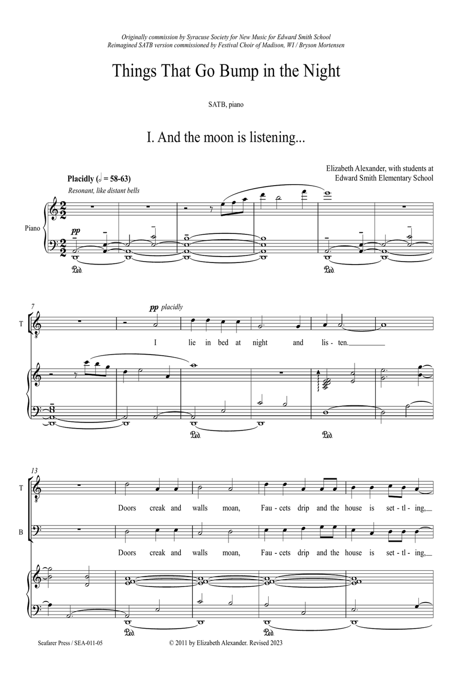 Things That Go Bump in the Night 4-Part scores gallery preview page 6