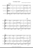 Coventry Carol for Recorder Quartet mini preview