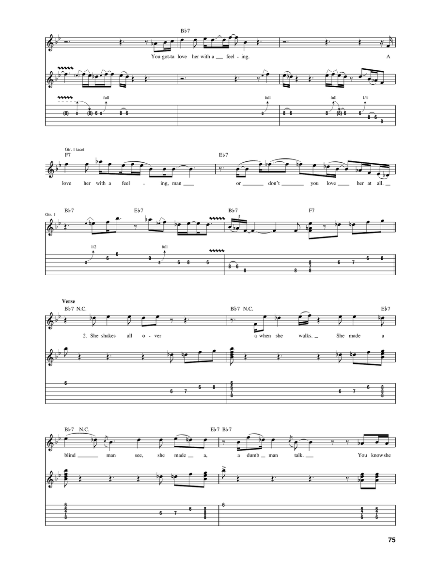 You've Got To Love Her With A Feeling Acoustic Guitar scores gallery preview page 2