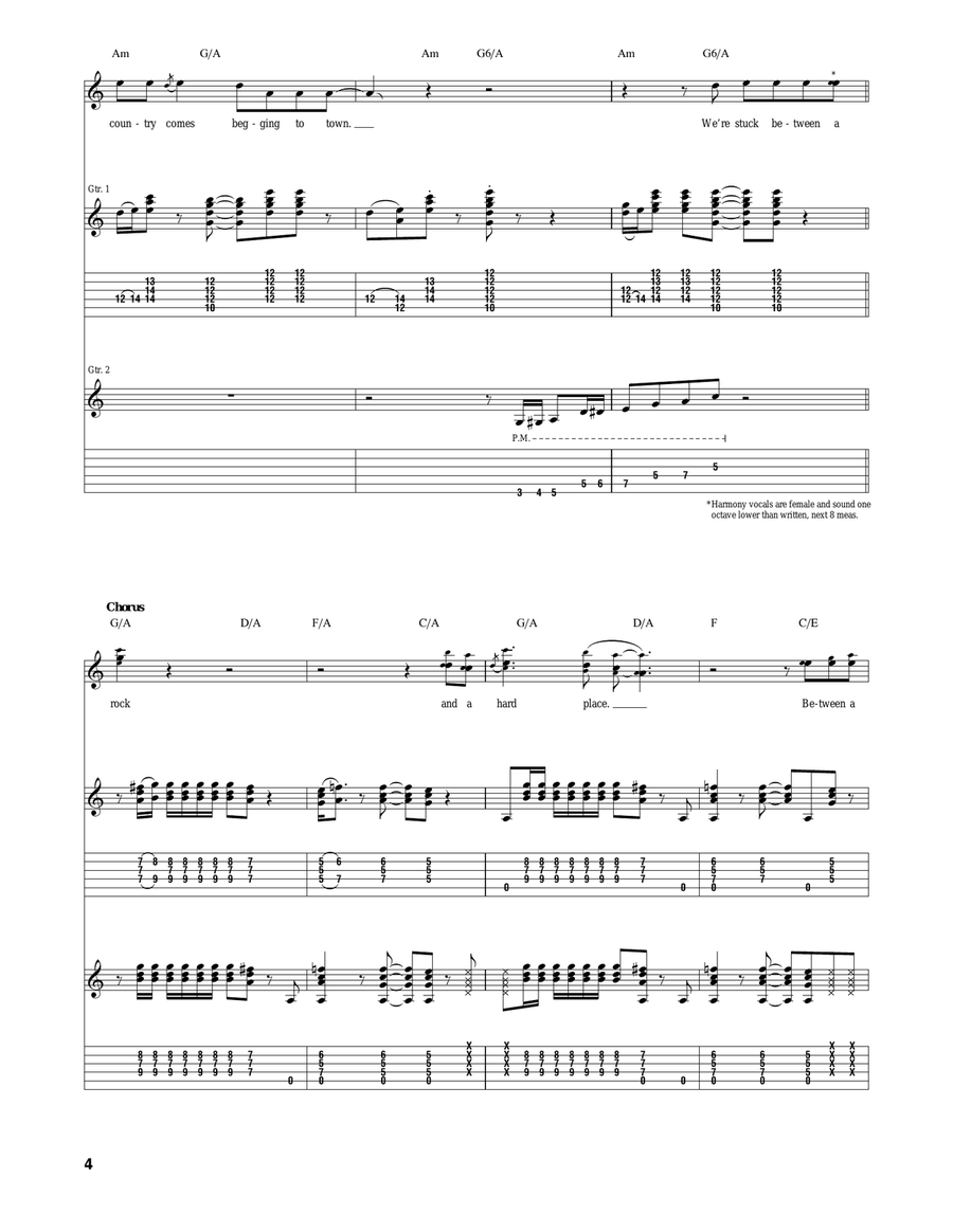Rock And A Hard Place Rock And A Hard Place Acoustic Guitar scores gallery preview page 4