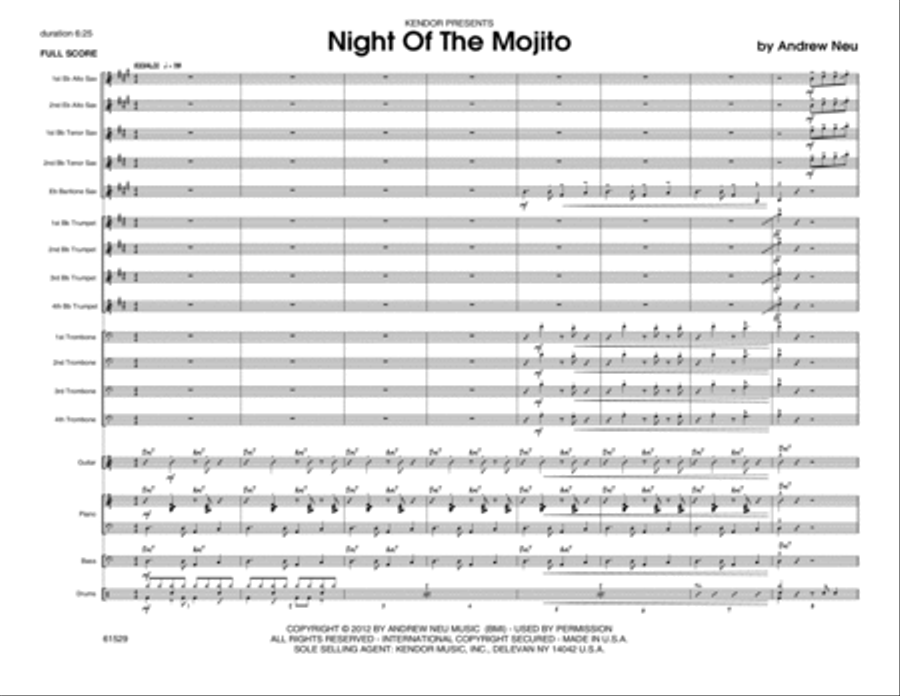 Night Of The Mojito - Conductor Score (Full Score) Jazz Ensemble scores gallery preview page 2