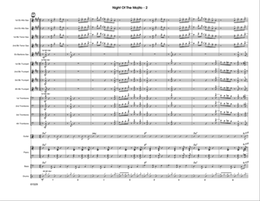 Night Of The Mojito - Conductor Score (Full Score) Jazz Ensemble scores gallery preview page 3