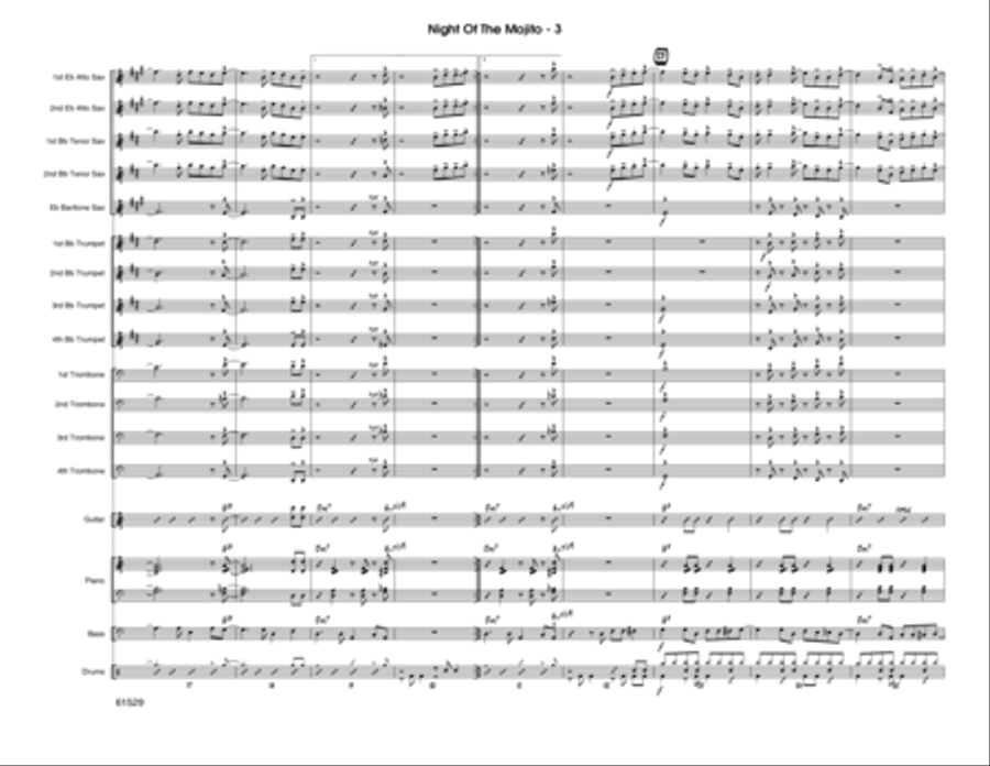 Night Of The Mojito - Conductor Score (Full Score) Jazz Ensemble scores gallery preview page 4