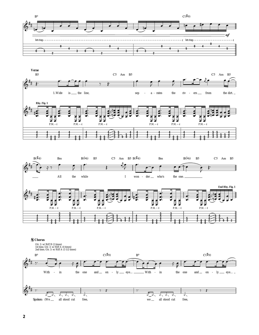 Diamond In The Witch House Acoustic Guitar scores gallery preview page 2