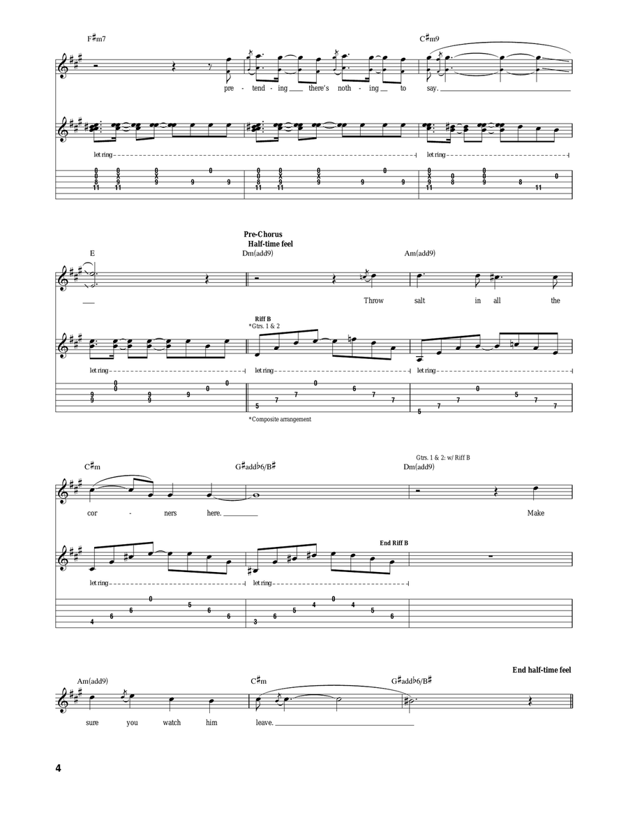 Asleep In The Deep Asleep In The Deep Acoustic Guitar scores gallery preview page 4
