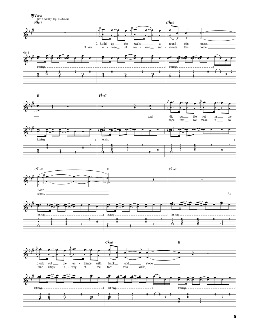 Asleep In The Deep Asleep In The Deep Acoustic Guitar scores gallery preview page 5