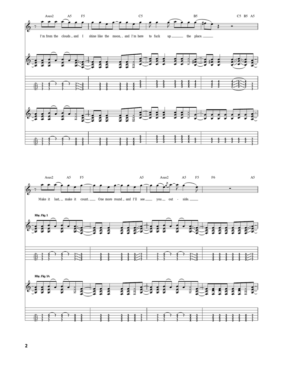 Once More 'Round The Sun Once More 'Round The Sun Acoustic Guitar scores gallery preview page 2