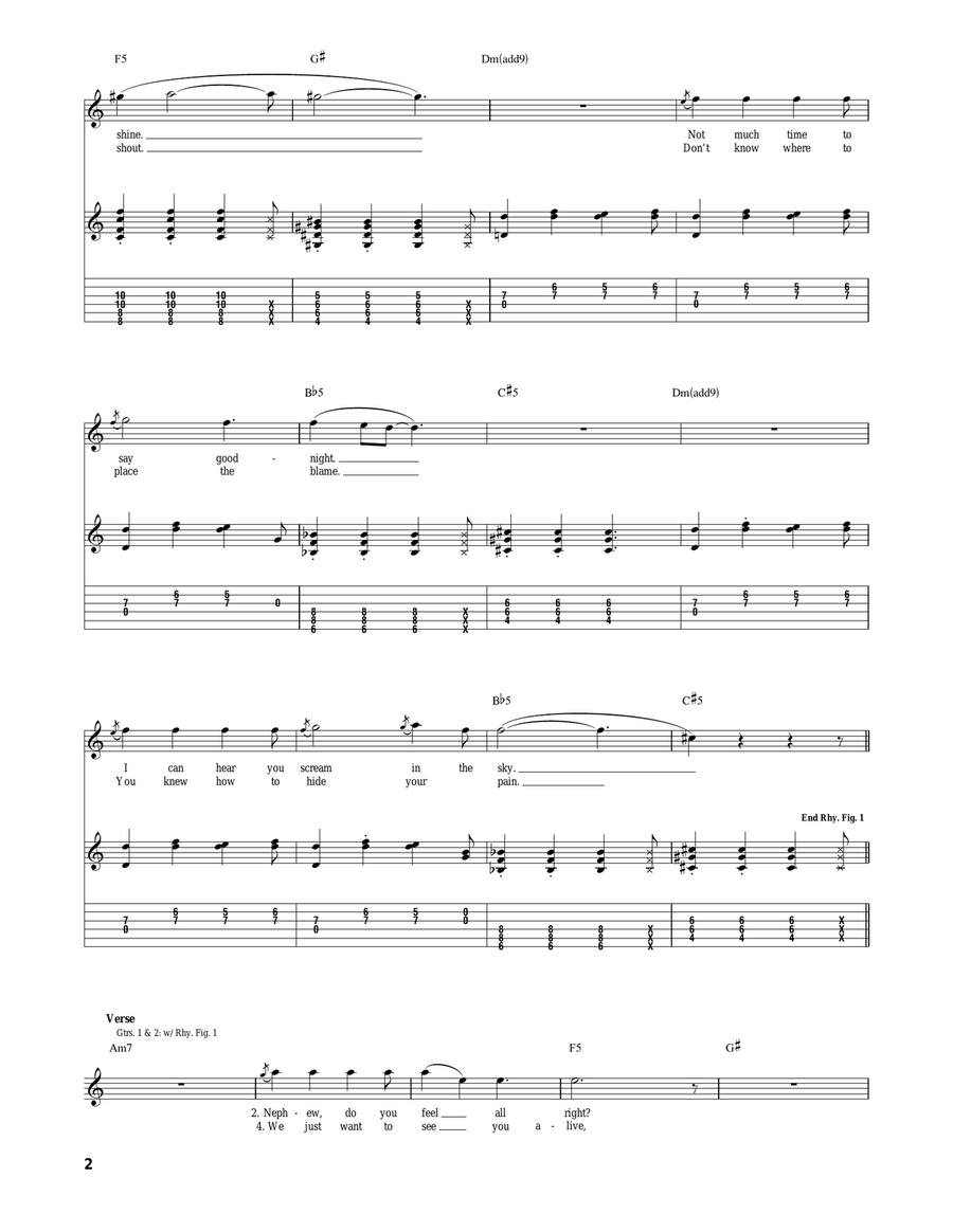 Aunt Lisa Aunt Lisa Acoustic Guitar scores gallery preview page 2