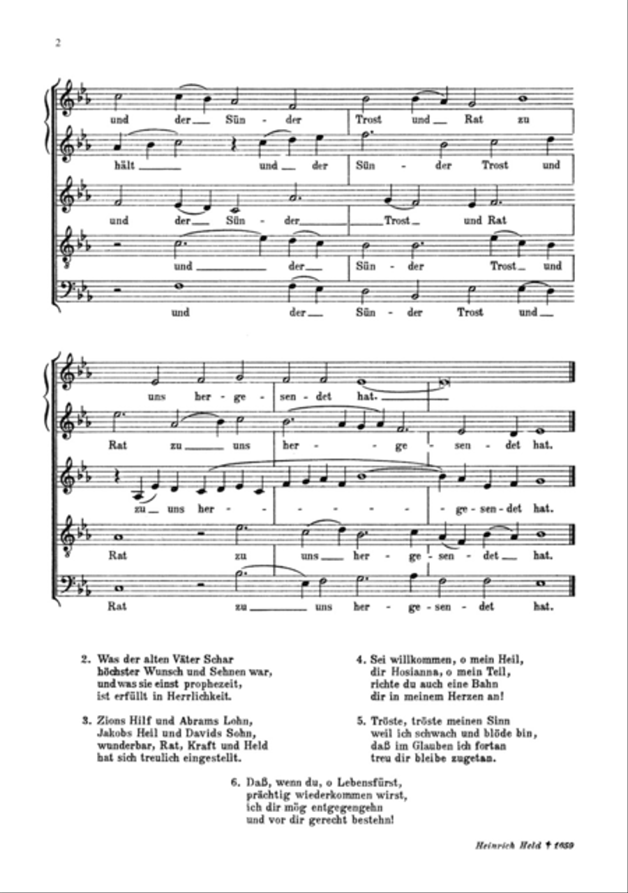 Heidelberger Chorblätter no. 4 SSATB scores gallery preview page 2