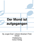 The silvery moon is beaming (Der Mond ist aufgegangen)