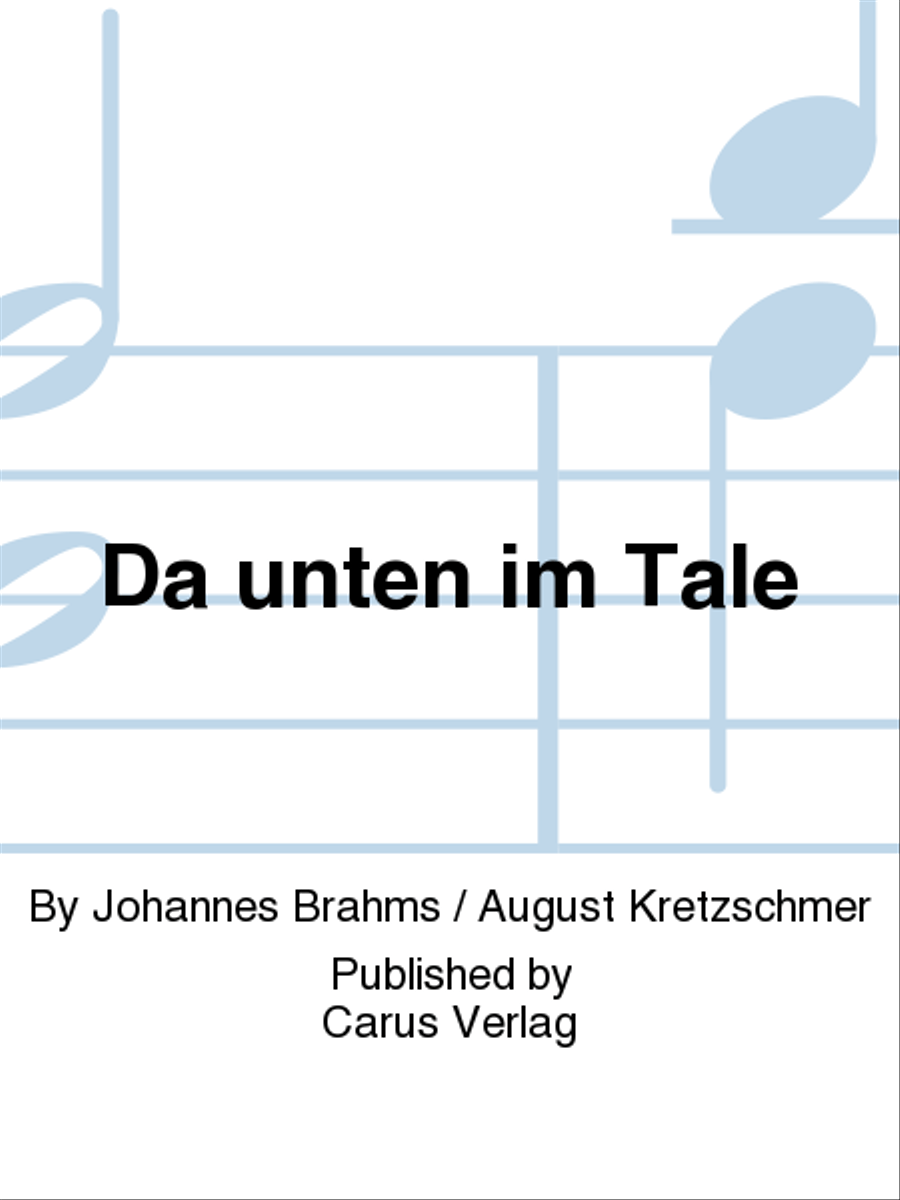 Da unten im Tale Da unten im Tale 4-Part scores gallery preview page 1
