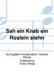 Sah ein Knab ein Roslein stehn