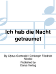 Ich hab die Nacht getraumet