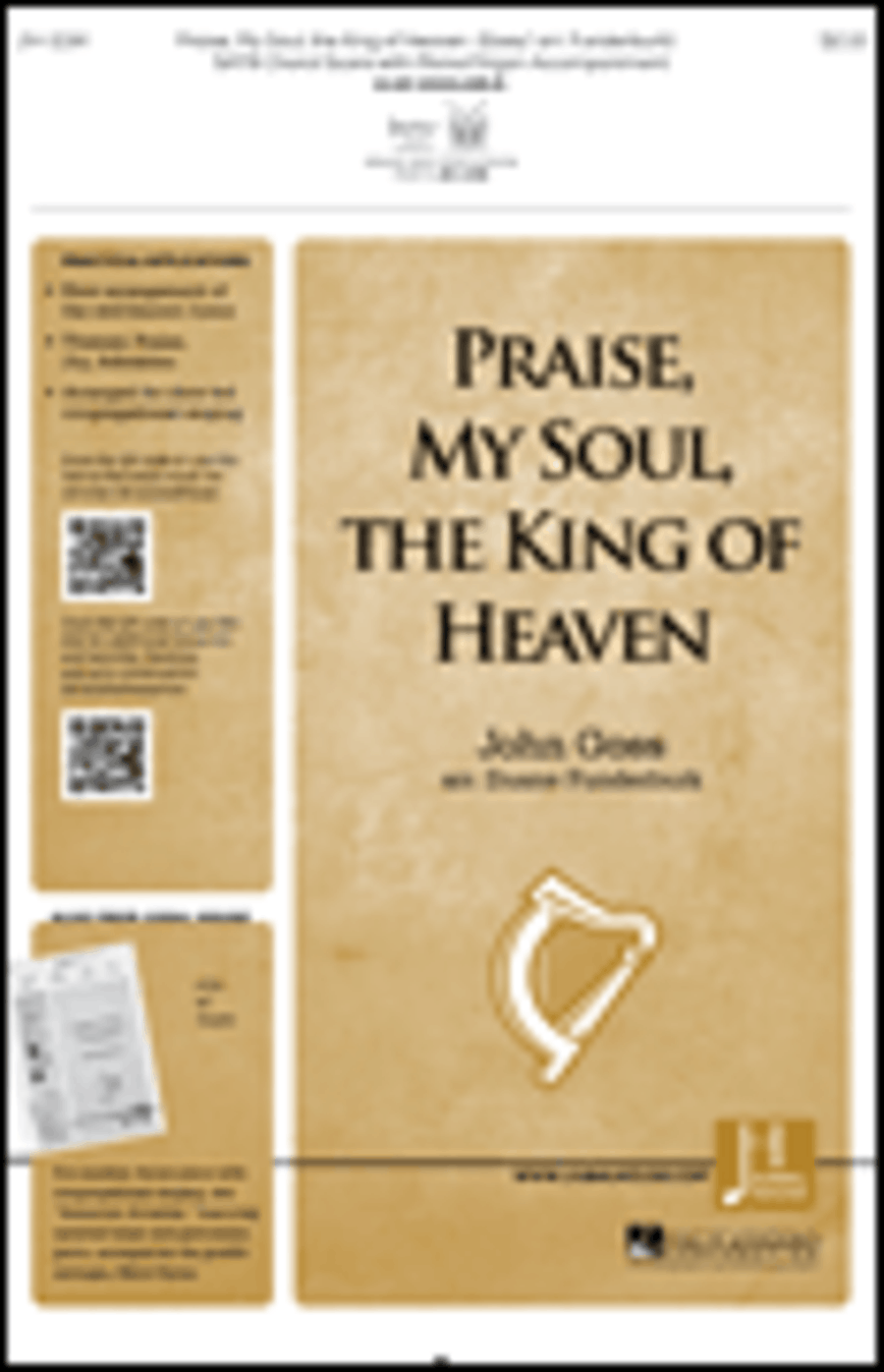 Praise, My Soul, the King of Heaven Choir scores gallery preview page 1