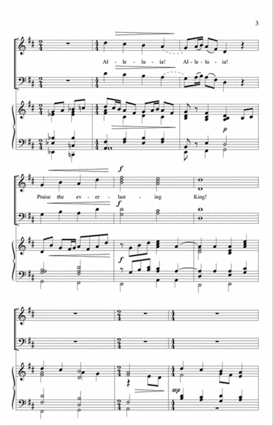 Praise, My Soul, the King of Heaven Choir scores gallery preview page 3