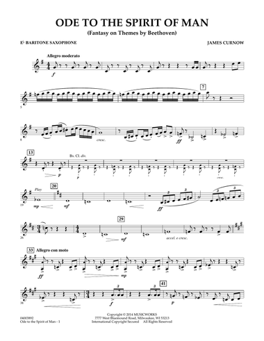 Ode to the Spirit of Man - Eb Baritone Saxophone