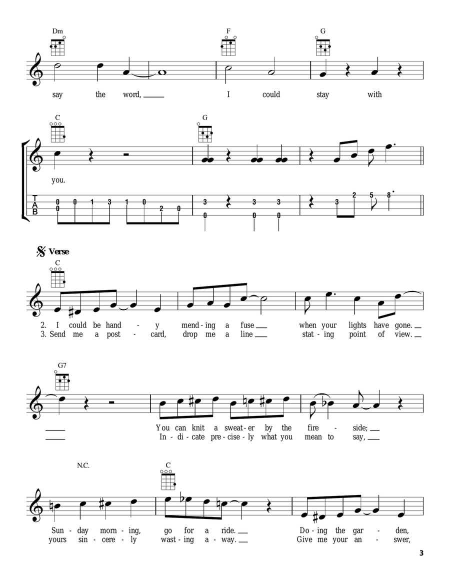 When I'm Sixty-Four When I'm Sixty-Four Ukulele scores gallery preview page 3