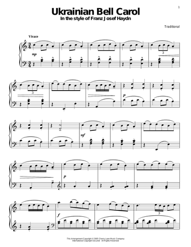 Ukrainian Bell Carol (in the style of Haydn)