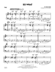 So What - Piano