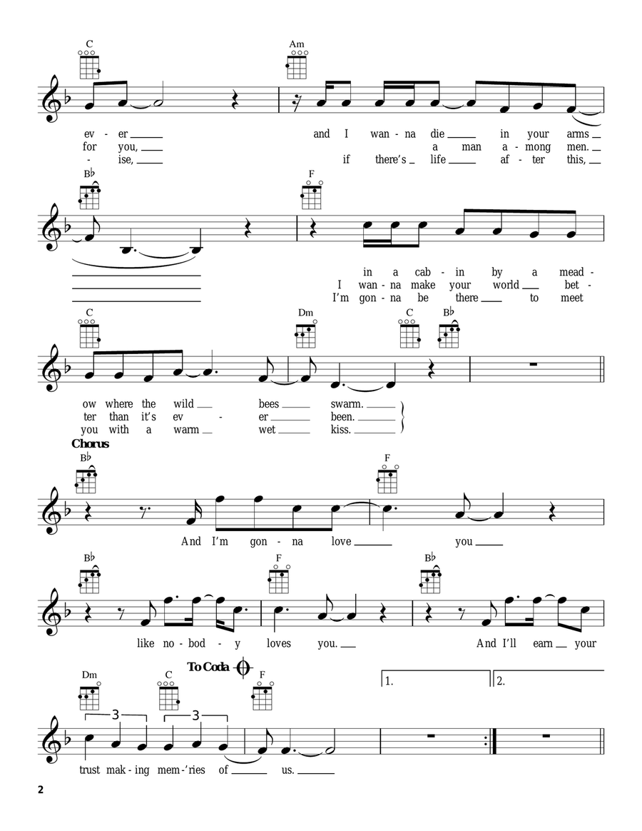 Making Memories Of Us Making Memories Of Us Ukulele scores gallery preview page 2