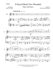 O SACRED HEAD, NOW WOUNDED (Flute/Piano and Flute Part)