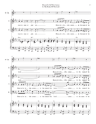 Blessed Is He Who Comes In The Name Of The Lord (Solo with SATB) 4-Part scores gallery preview page 3