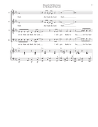 Blessed Is He Who Comes In The Name Of The Lord (Solo with SATB) 4-Part scores gallery preview page 5