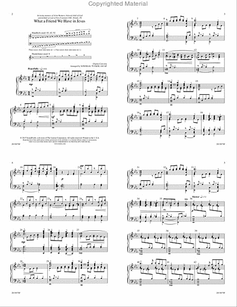 What a Friend We Have in Jesus 5-Octaves scores gallery preview page 2