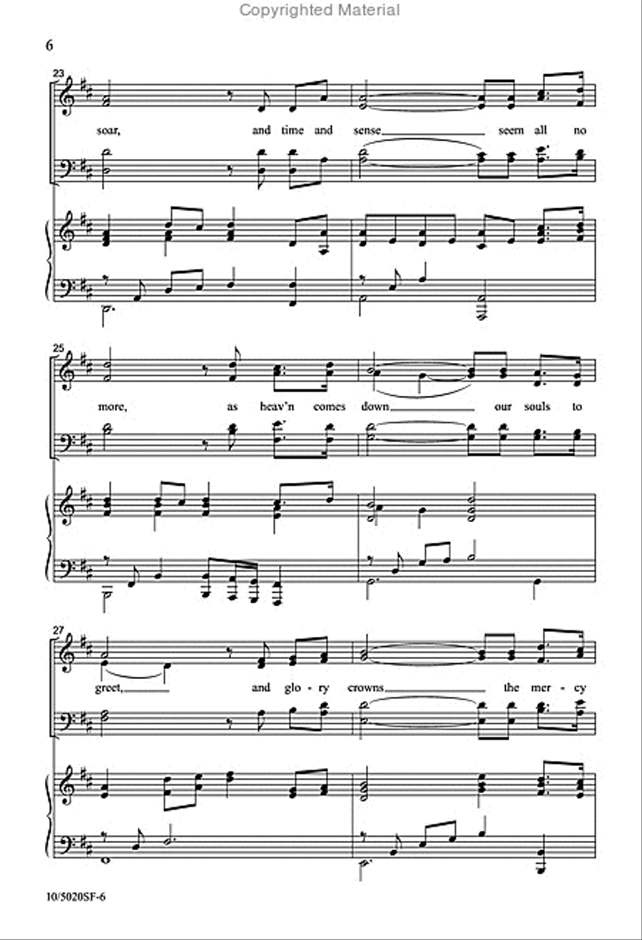The Mercy Seat 4-Part scores gallery preview page 5