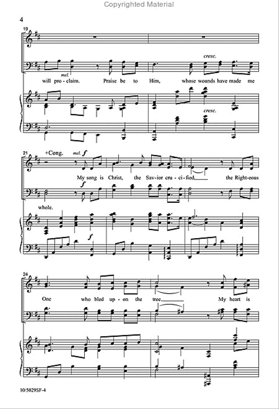 My Song Is Christ My Song Is Christ 4-Part scores gallery preview page 4