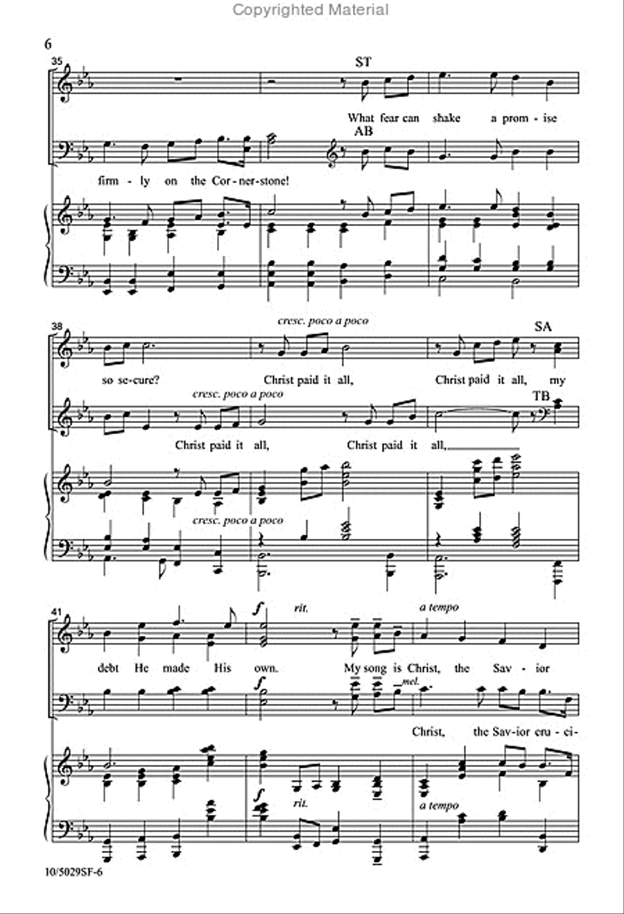 My Song Is Christ My Song Is Christ 4-Part scores gallery preview page 6