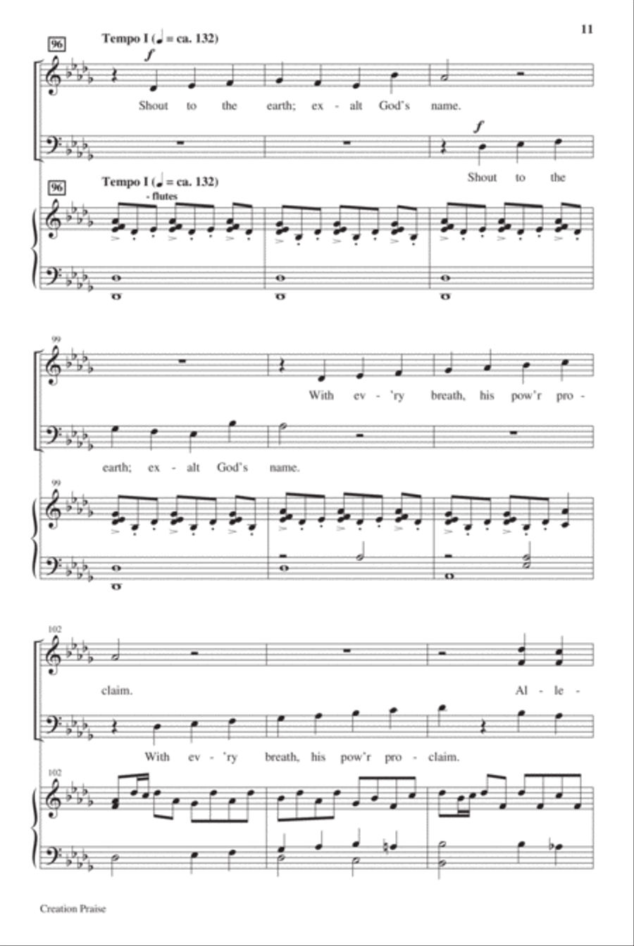 Creation Praise Creation Praise 4-Part scores gallery preview page 12