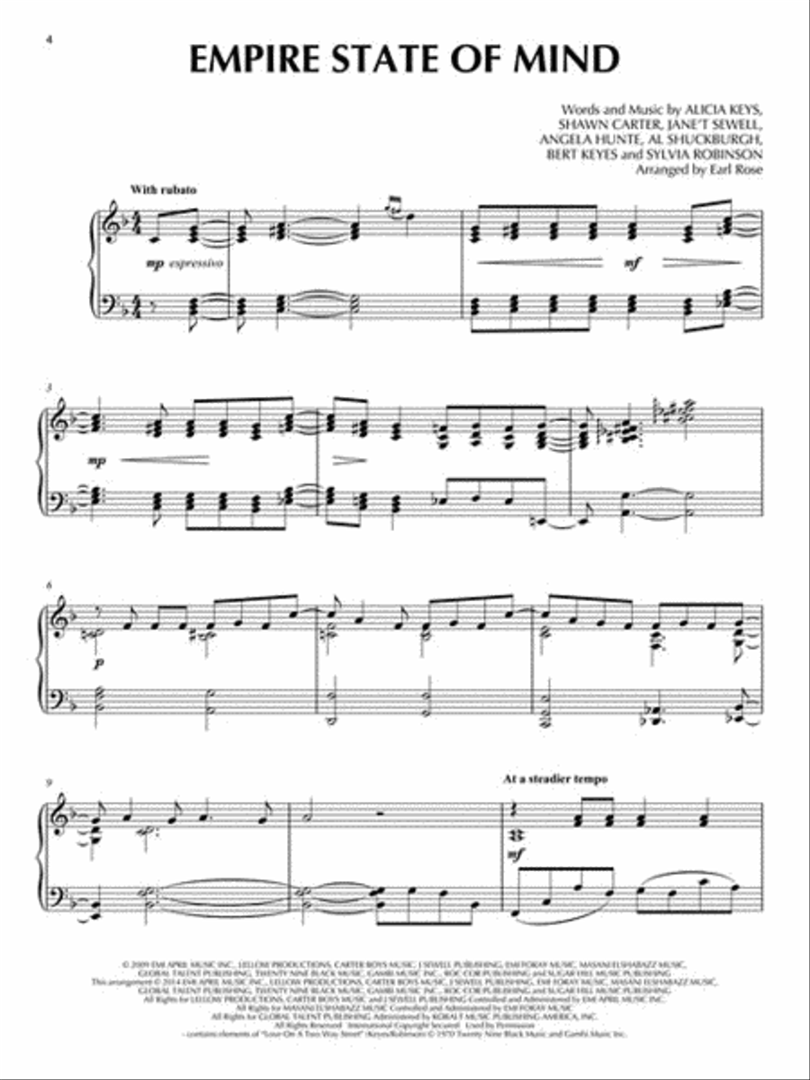 Popular Songs for Piano Solo – 14 Stylish Arrangements Piano Solo scores gallery preview page 4